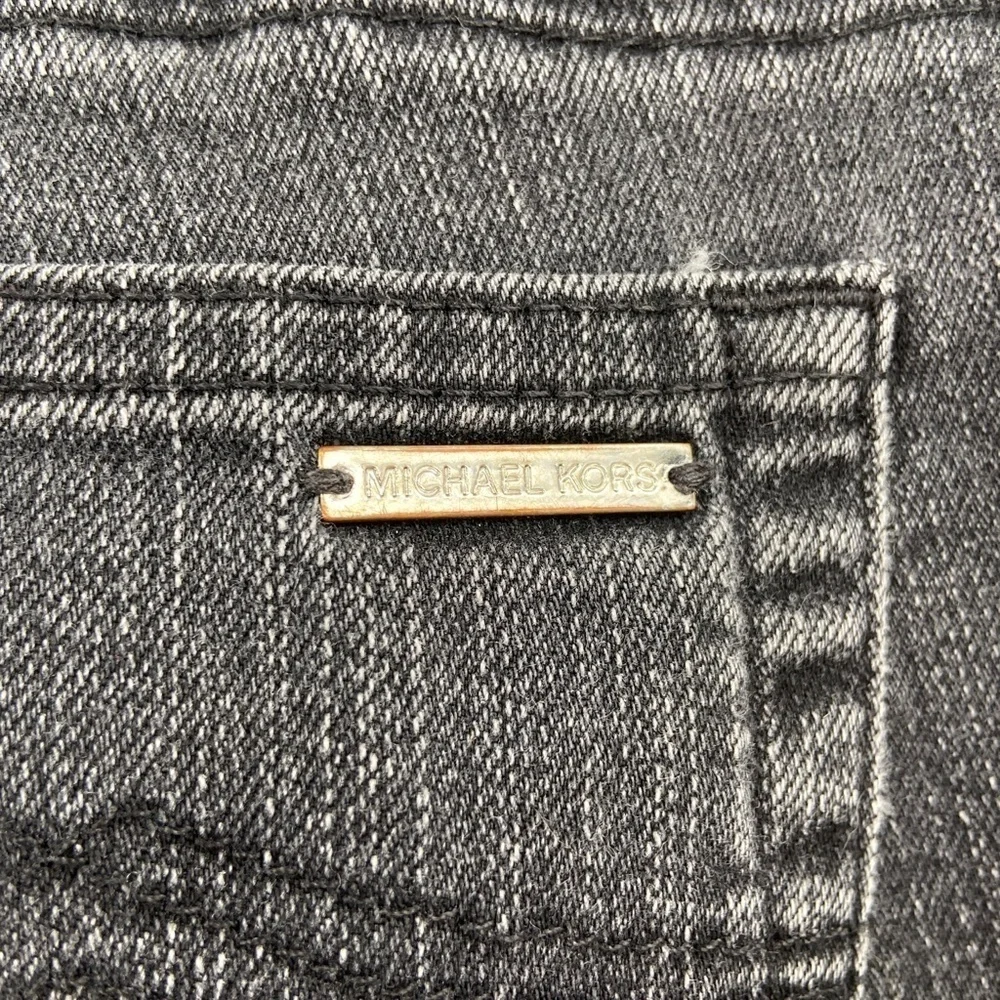 MICHAEL KORS Black Dark Wash Slim Denim Jeans Size 8